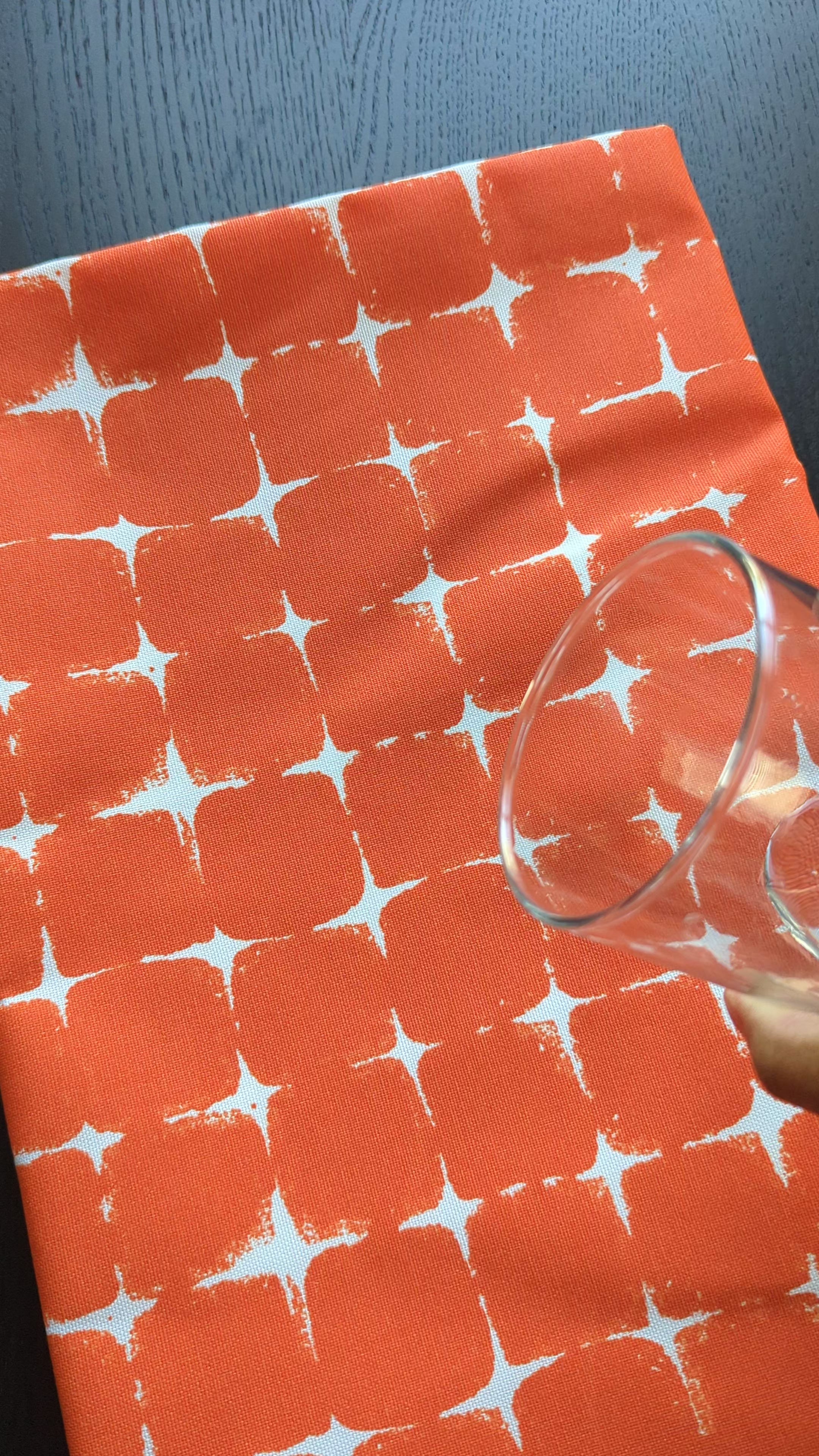 Orange Geometric Pattern Cushion Cover, Compatible with IKEA Children's Poang